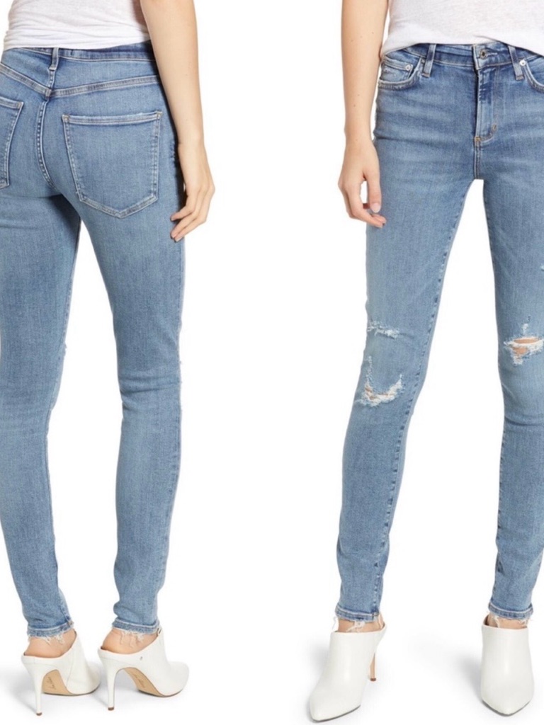 Agolde Sophie Ripped Skinny Jeans Size 29